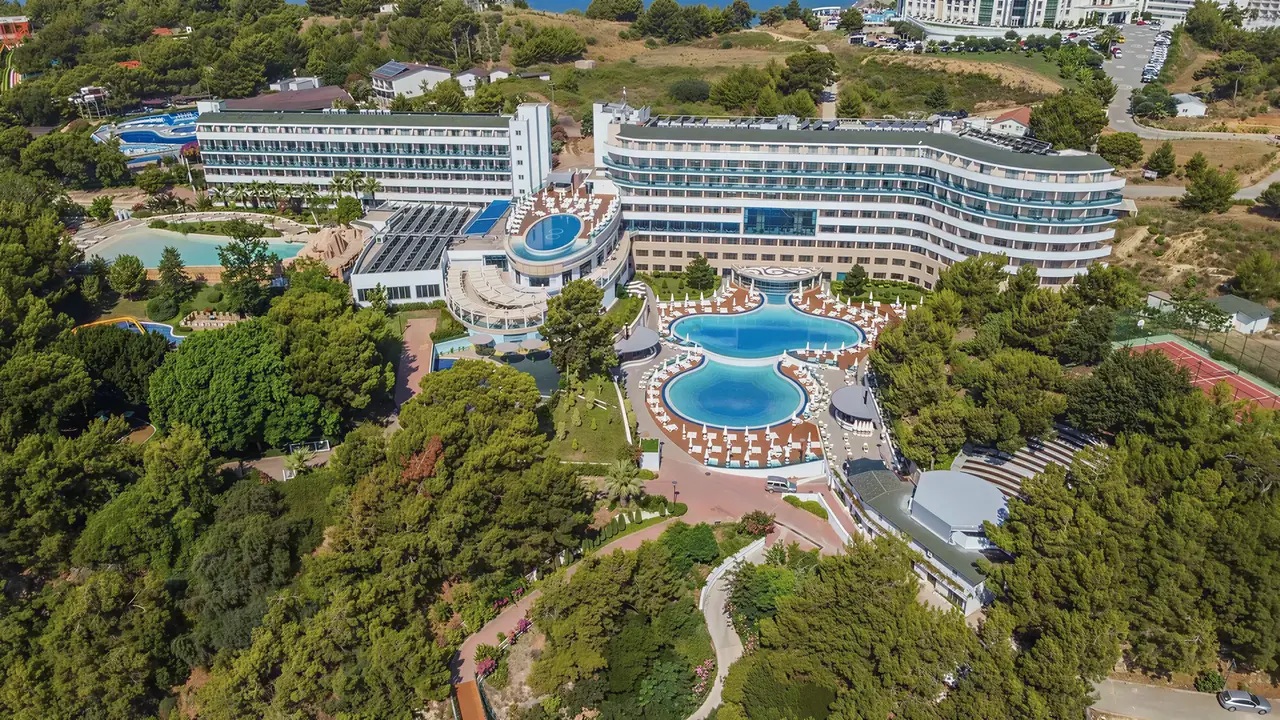 Widok z lotu ptaka na kompleks A Good Life Utopia Family Resort