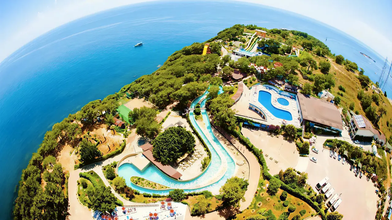 Widok z lotu ptaka na kompleks A Good Life Utopia Family Resort