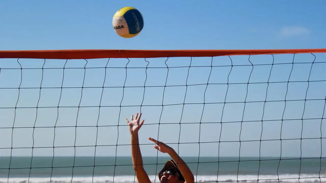Gra w siatkówkę plażową w Agadir Beach Club