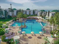 Widok na kompleks Agadir Beach Club z basenem