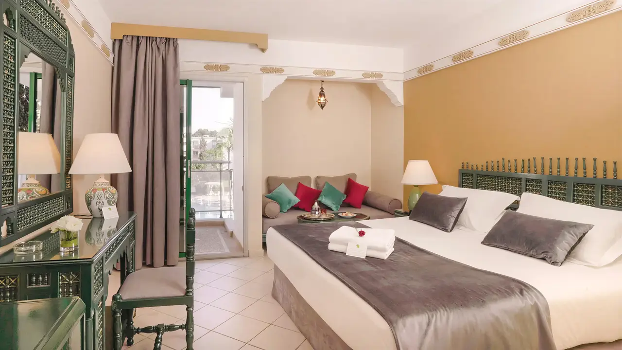 Pokój z łóżkiem w Agadir Beach Club