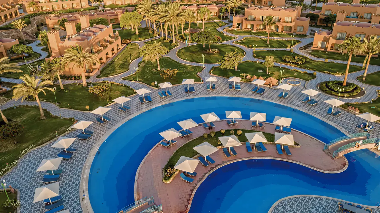 Widok z lotu ptaka na kompleks Akassia Swiss Resort