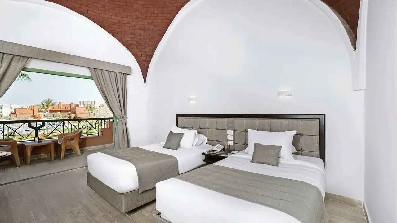 Pokój z dwoma łóżkami w Akassia Swiss Resort