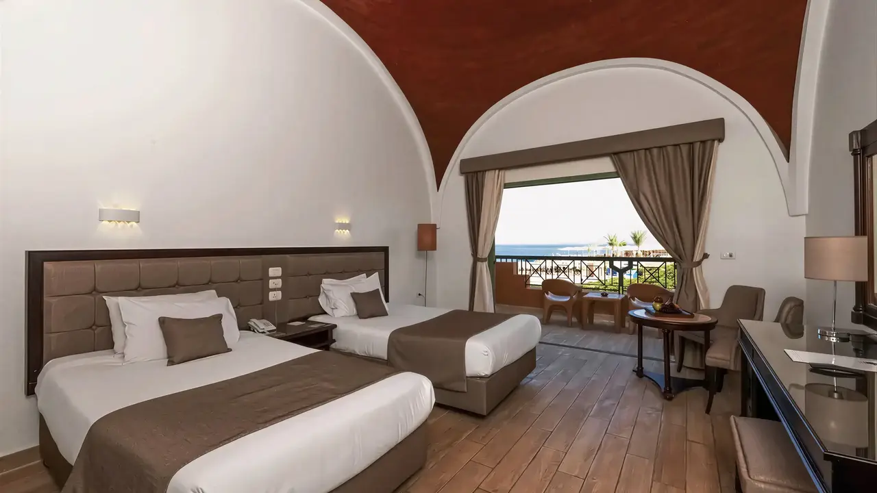 Pokój z dwoma łóżkami w Akassia Swiss Resort