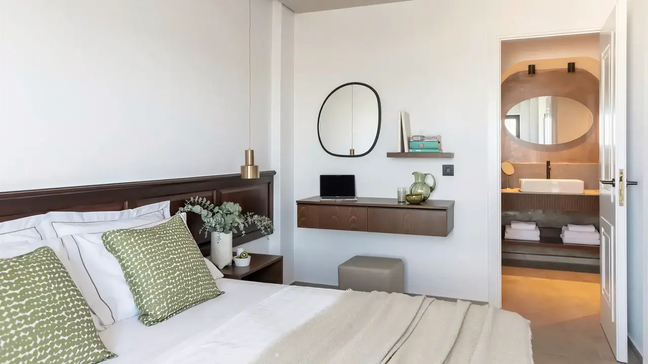Sypialnia z łóżkiem w Albatros Spa Resort