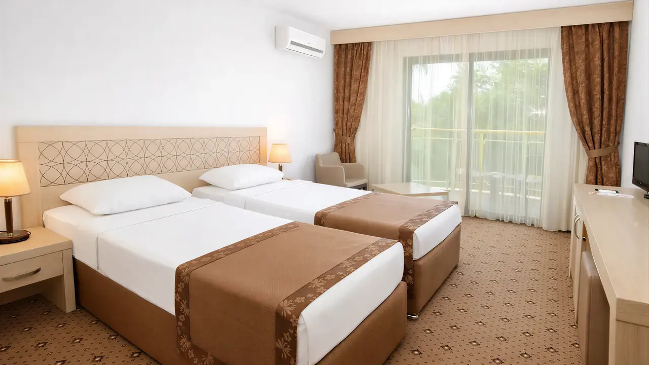 Pokój z dwoma łóżkami w Alder Resort