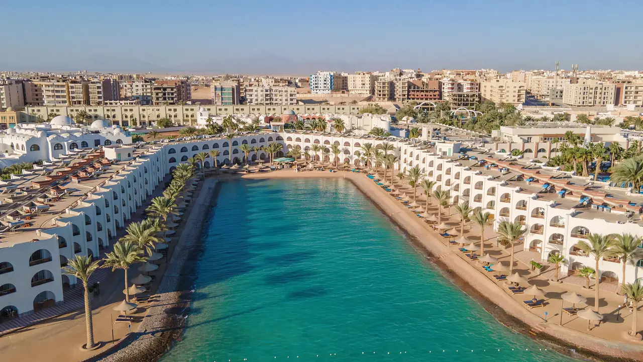 Widok z lotu ptaka na kompleks Arabia Azur