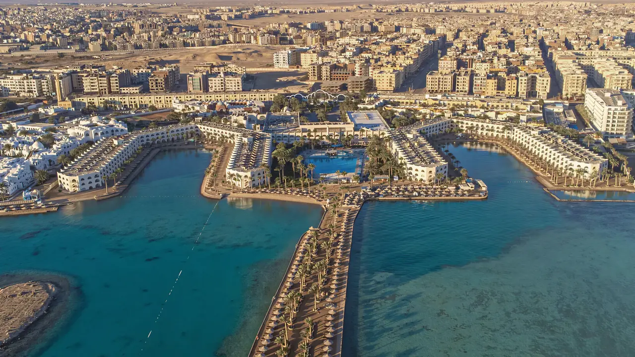 Widok z lotu ptaka na kompleks Arabia Azur