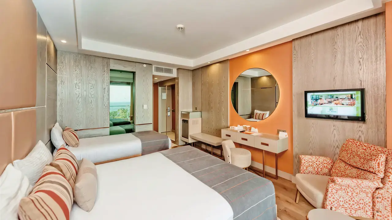 Pokój z łóżkami w hotelu Arycanda Kirman Premium