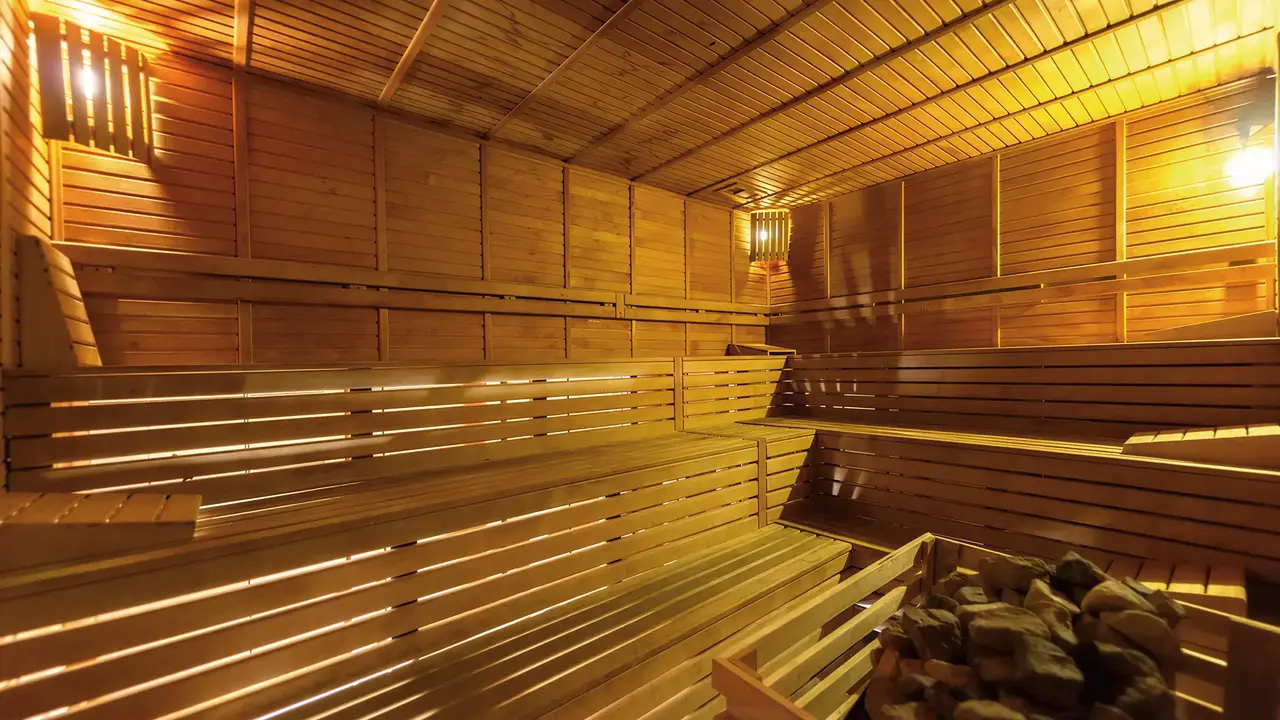 Drewniana sauna w hotelu Arycanda Kirman Premium