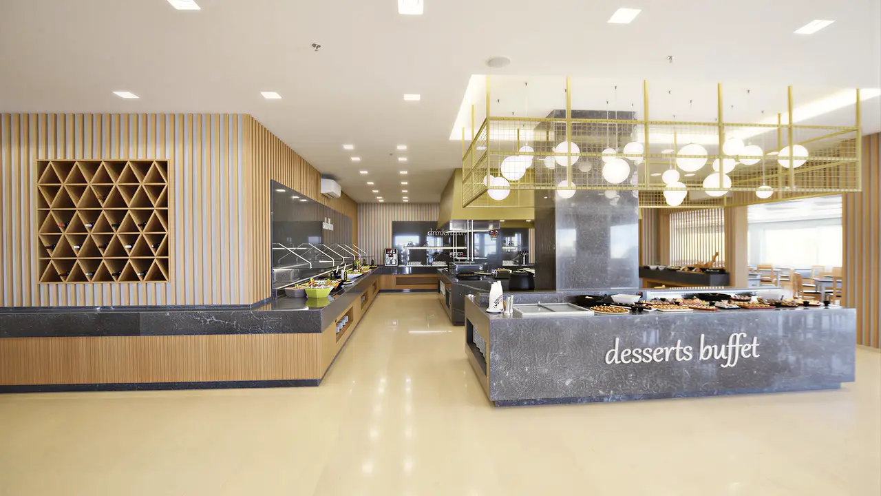 Bufet z deserami w hotelu Astir Beach