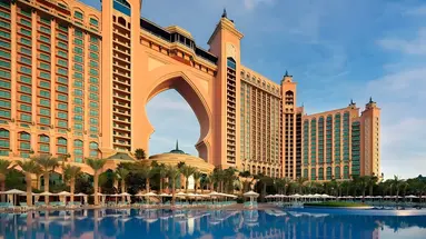 Widok na kompleks hotelowy Atlantis The Palm