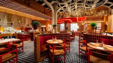 Wnętrze restauracji w Atlantis The Palm