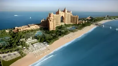 Widok na kompleks Atlantis The Palm