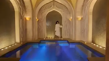 Strefa wellness z basenem w Atlantis The Palm