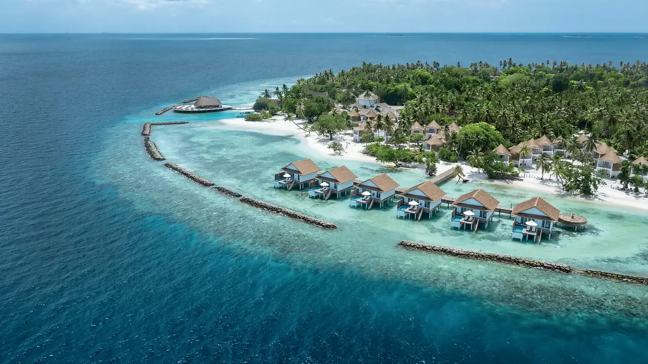Widok z lotu ptaka na Bandos Maldives