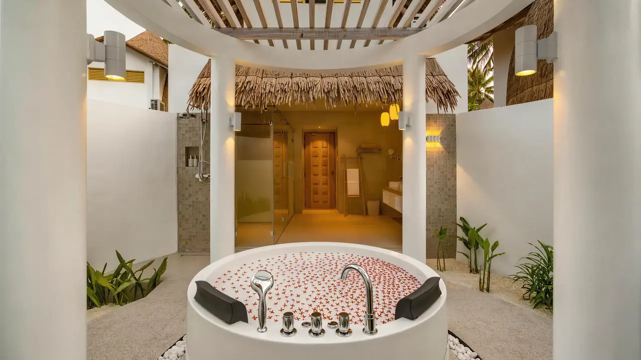 Prywatna wanna jacuzzi w Bandos Maldives