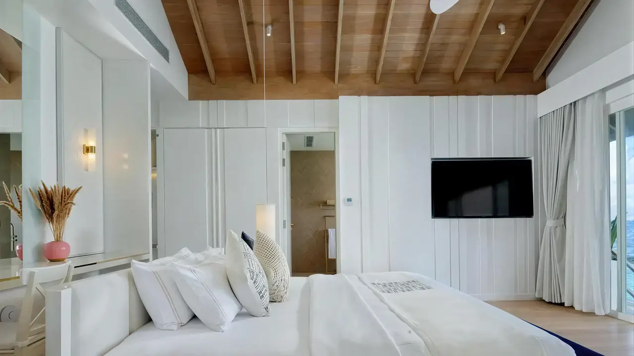 Sypialnia w hotelu Bandos Maldives