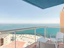 Balkon z widokiem na morze w Best Benalmadena