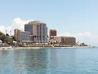 Widok na budynki Best Benalmadena od strony morza