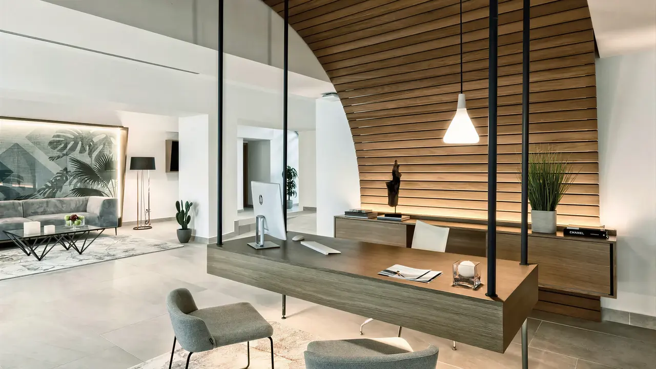 Recepcja i strefa wypoczynku w Bordoy Alcudia Port Suites