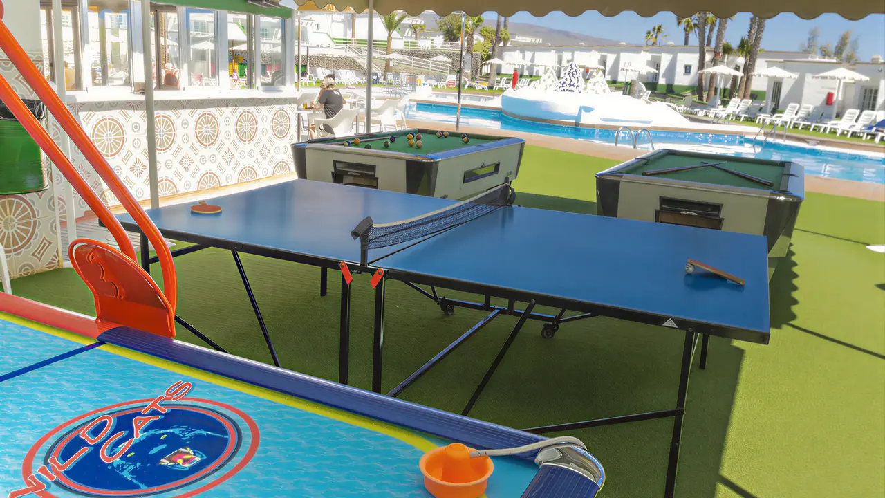 Stół do tenisa i bilard w Bungalows Vista Oasis