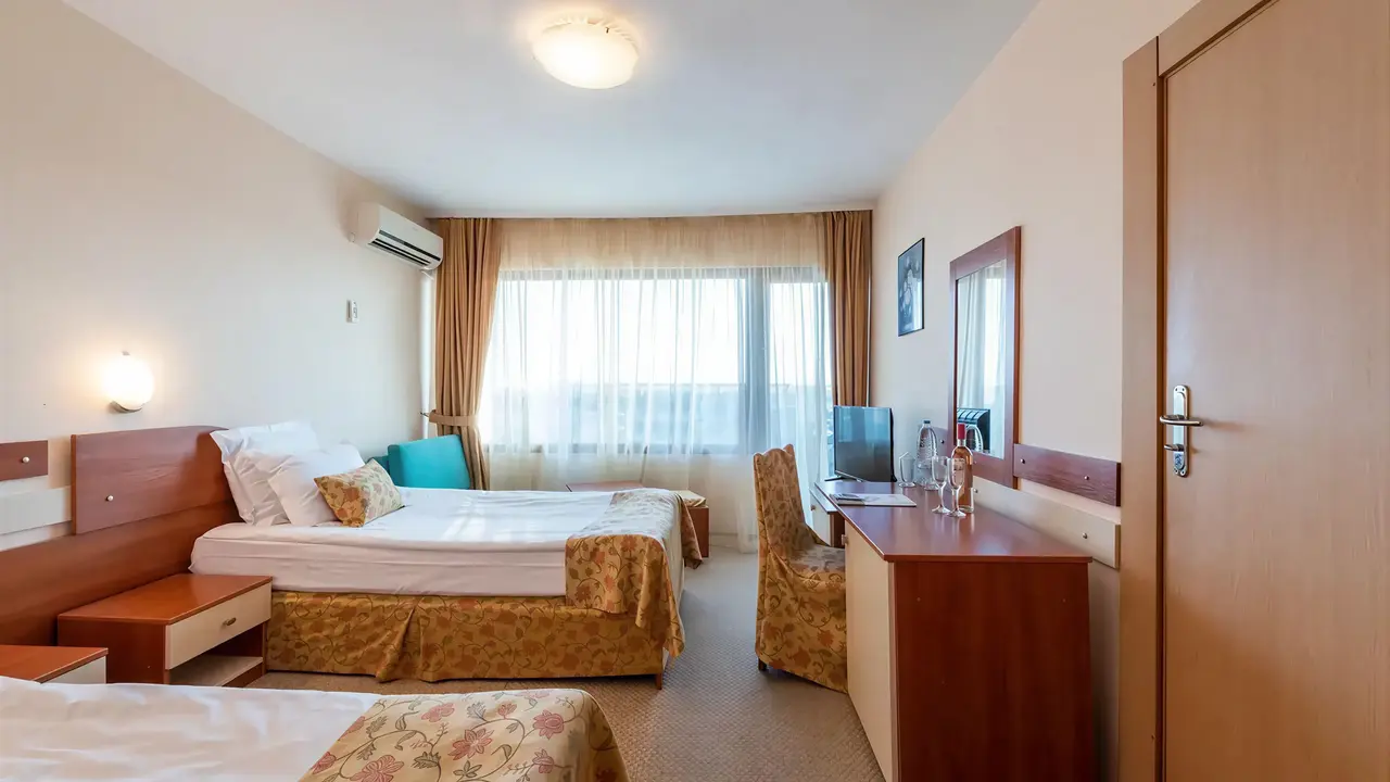 Wnętrze pokoju gościnnego w Burgas Beach