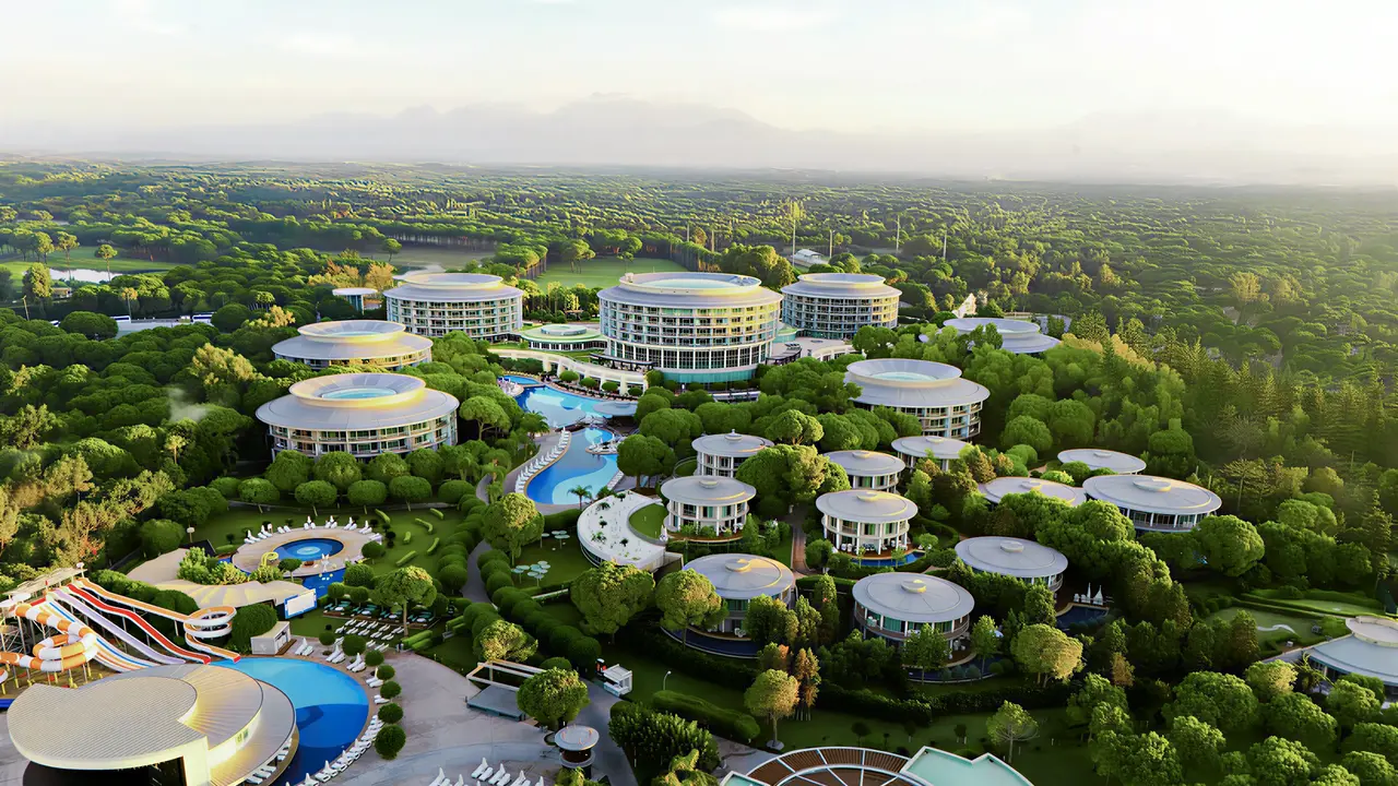 Widok z lotu ptaka na kompleks Calista Luxury