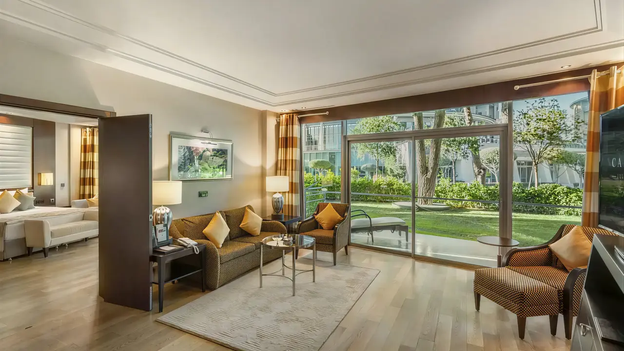 Salon w apartamencie hotelu Calista Luxury