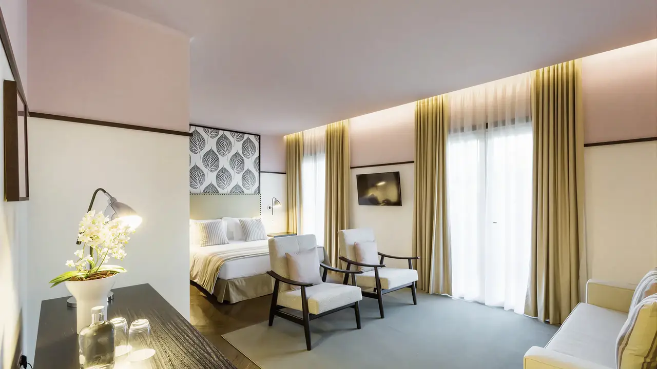 Wnętrze pokoju gościnnego w Castanheiro Boutique