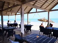Pawilon z widokiem na plażę w Cedriana