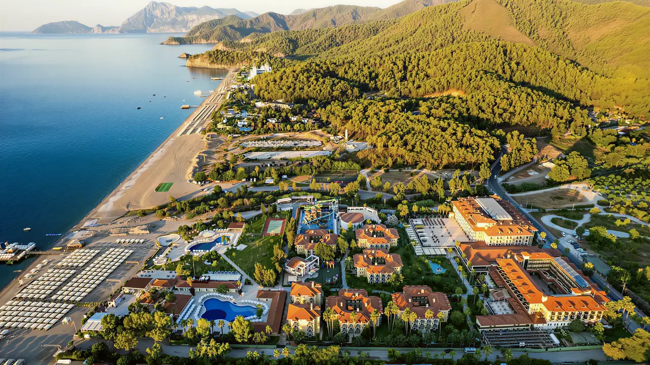 Widok z lotu ptaka na Club Phaselis Rose