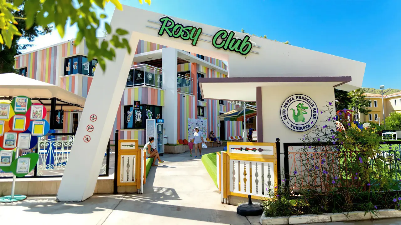 Wejście do klubu dla dzieci w Club Phaselis Rose