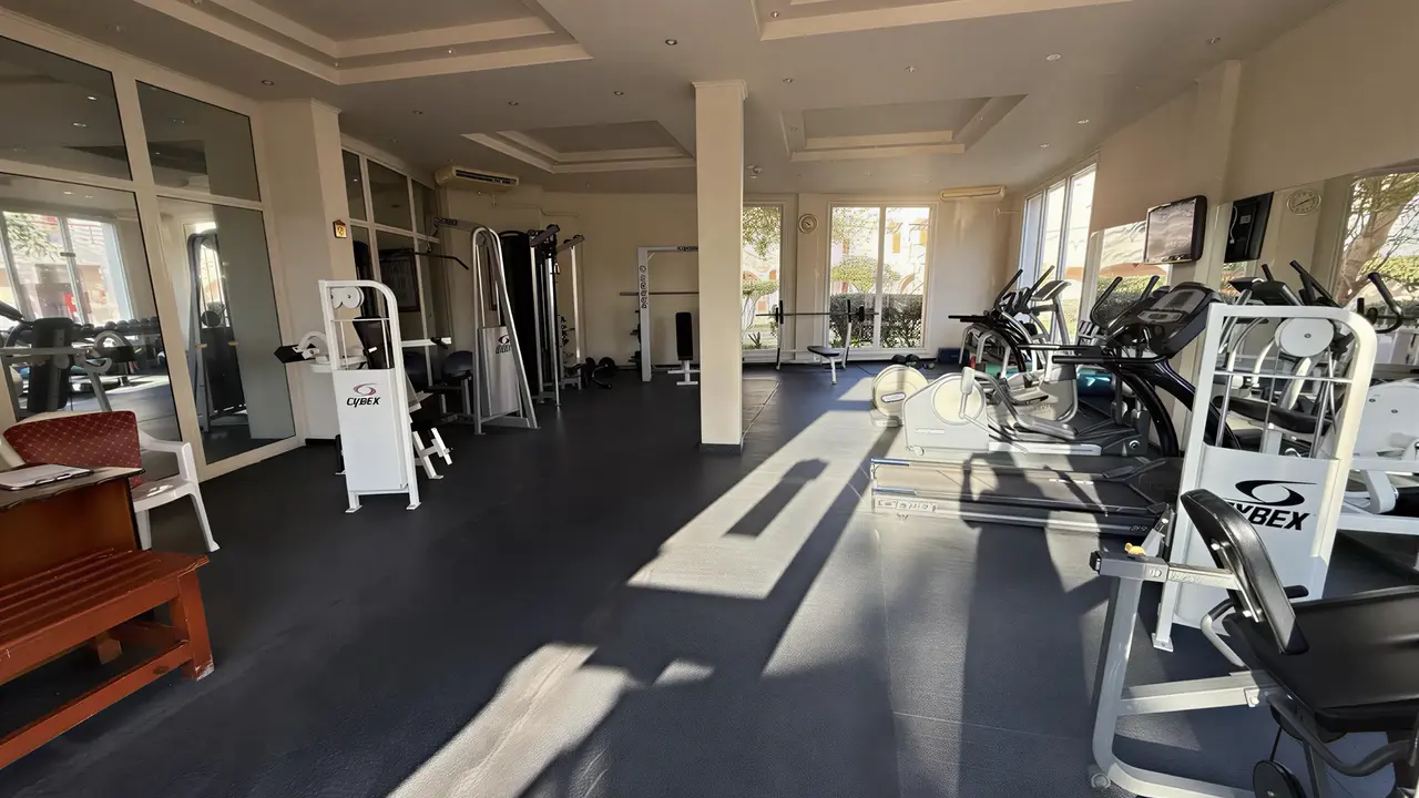 Siłownia w hotelu Concorde El Salam Sport z nowoczesnym sprzętem