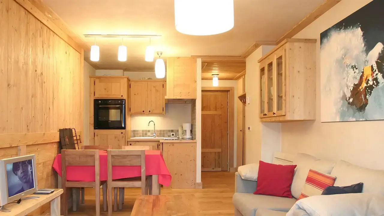 Wnętrze prywatnego apartamentu w Cortina