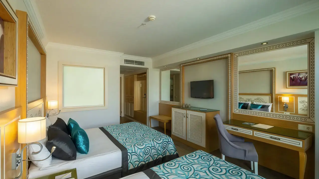 Pokój z łóżkami w hotelu Crystal Waterworld Resort & Spa
