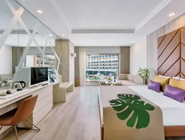 Nowoczesny pokój gościnny w Delphin Be Grand Resort (ex Botanik Lara)