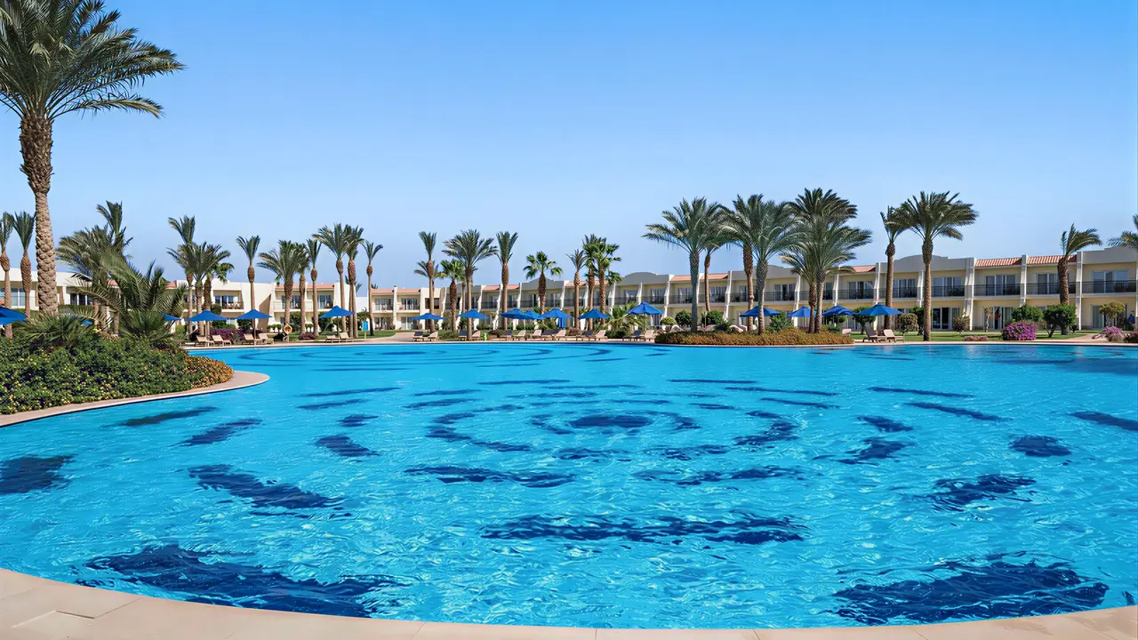Duży basen w hotelu Doubletree by Hilton Sharks Bay