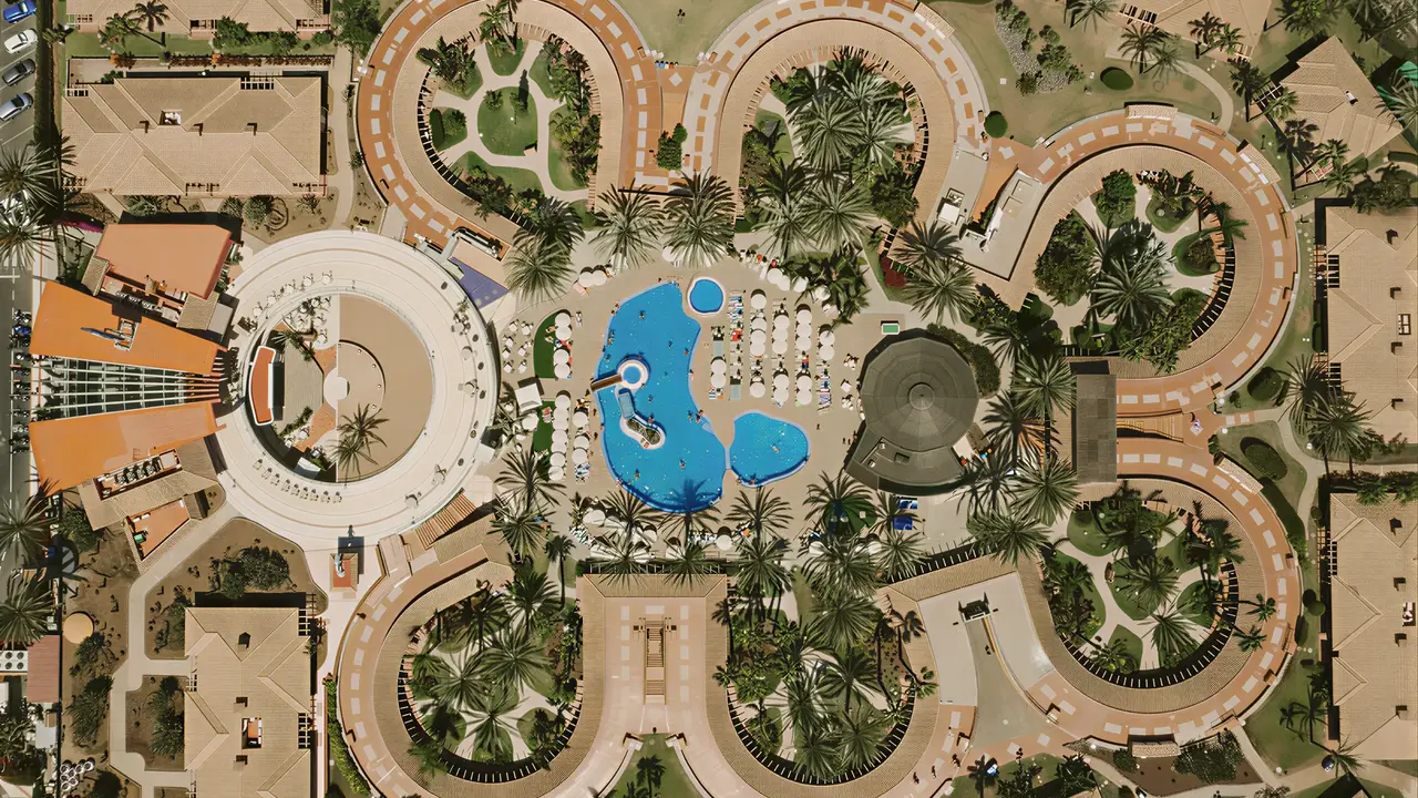 Widok z lotu ptaka na kompleks Dunas Suites & Villas Resort