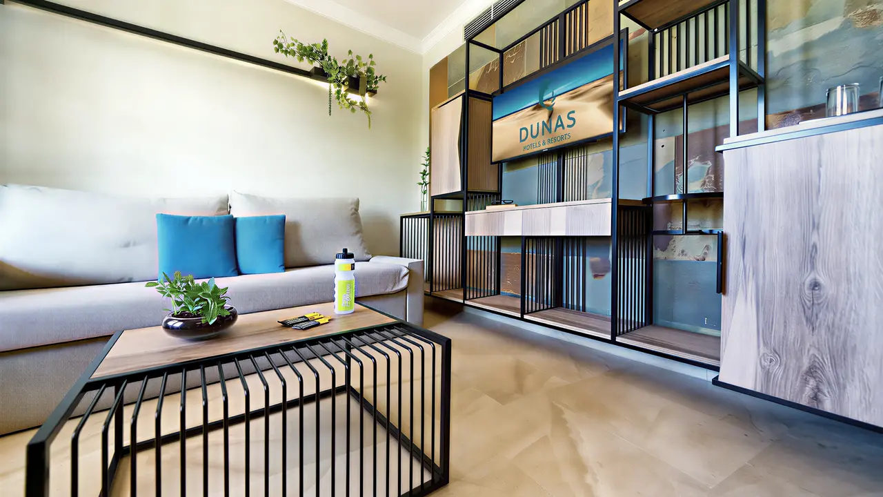Nowoczesna strefa wypoczynku w Dunas Suites & Villas Resort