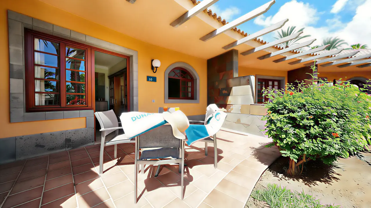 Taras przy pokoju w Dunas Suites & Villas Resort
