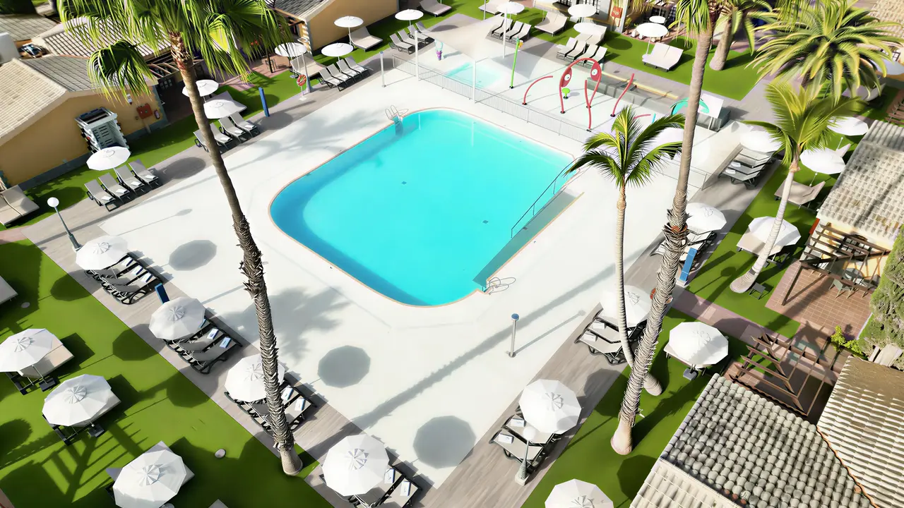 Widok z góry na kompleks Dunas Suites & Villas Resort