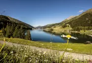 Widok na jezioro w otoczeniu Europe (Davos)