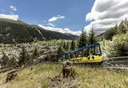 Widok na miejscowość i Europe (Davos) z góry