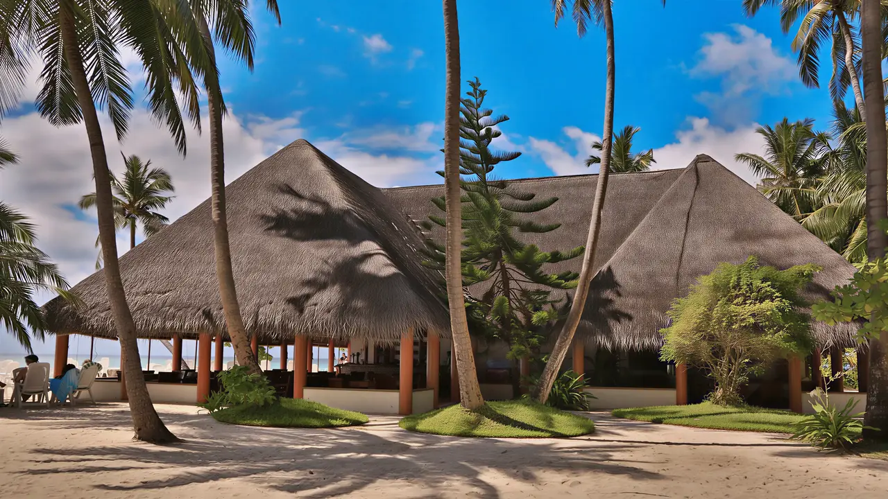 Pawilon na plaży w Fihalhohi Island Resort