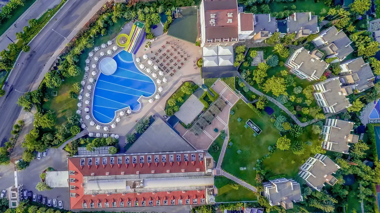 Widok z lotu ptaka na Greenwood Kemer Resort