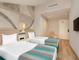 Pokój z dwoma łóżkami w Greenwood Kemer Resort