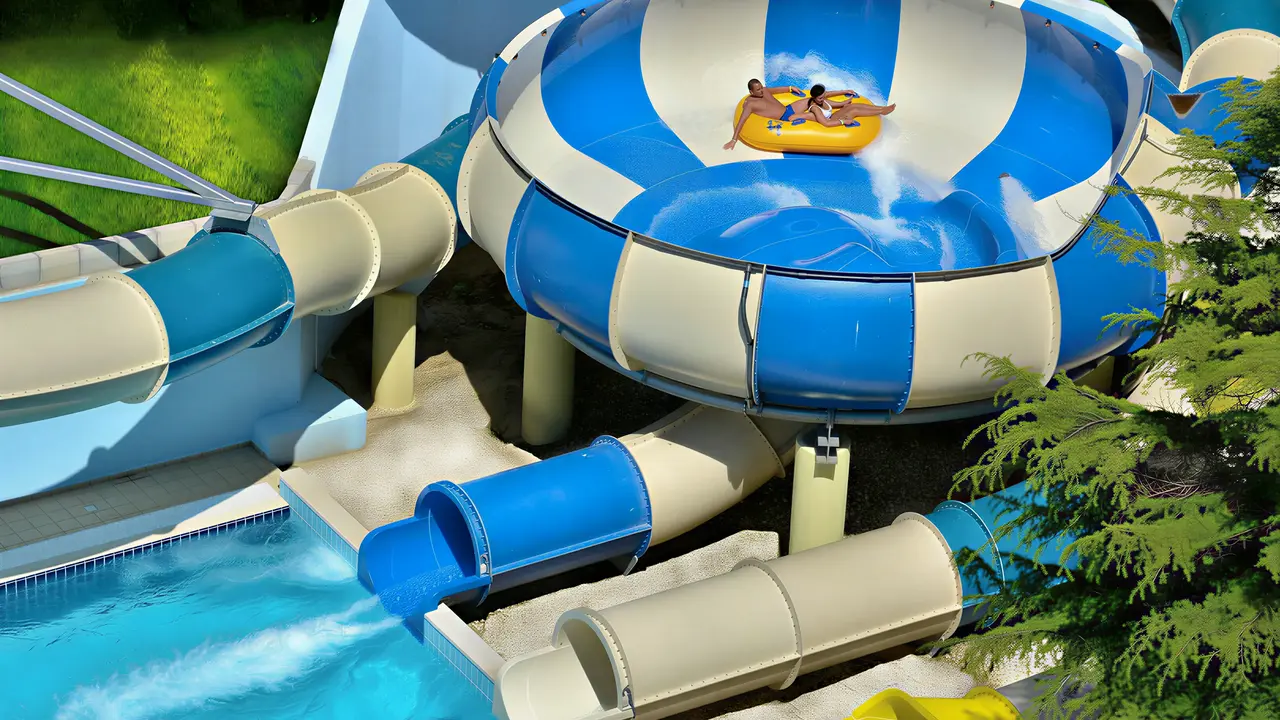 Zjeżdżalnie wodne w Grifid Aqua Club Bolero
