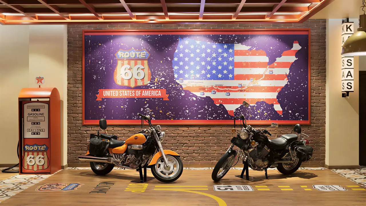 Wystrój w stylu Route 66 w H10 Tindaya