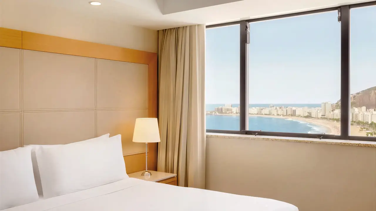Pokój z widokiem na morze w Hilton Copacabana